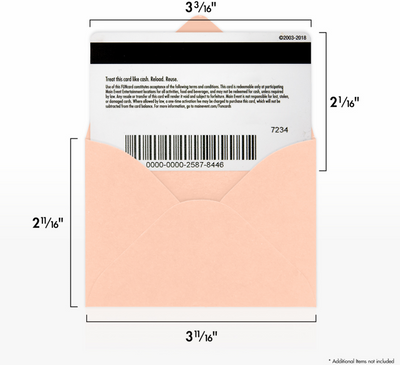 Blush Pink 32lb #17 Mini Envelopes (2 11/16 x 3 11/16)