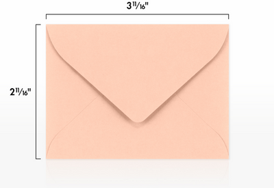 Blush Pink 32lb #17 Mini Envelopes (2 11/16 x 3 11/16)