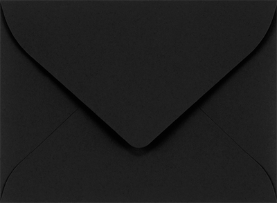 Smooth Midnight Black 32lb #17 Mini Envelopes (2 11/16 x 3 11/16)