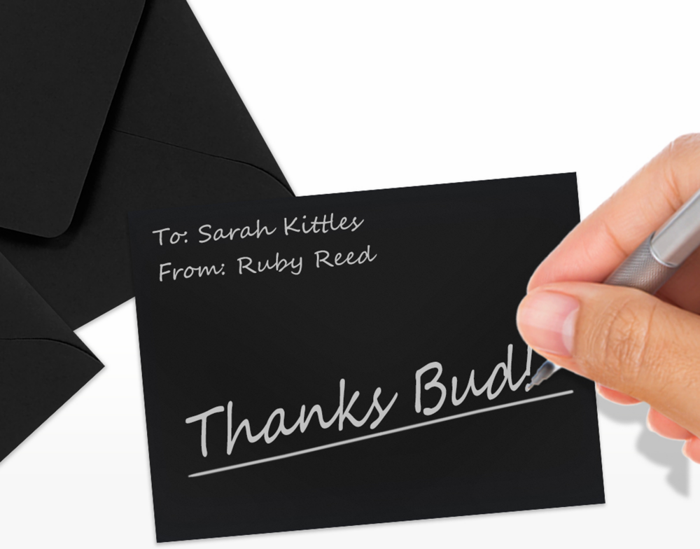 Smooth Midnight Black 32lb #17 Mini Envelopes (2 11/16 x 3 11/16)