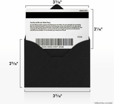 Smooth Midnight Black 32lb #17 Mini Envelopes (2 11/16 x 3 11/16)