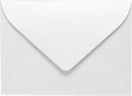 Crystal White Metallic 32lb #17 Mini Envelopes (2 11/16 x 3 11/16)