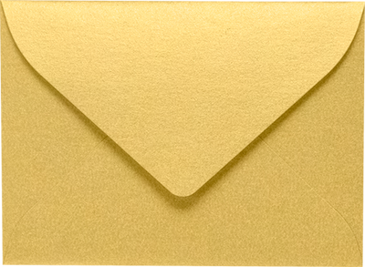 Gold Metallic 32lb #17 Mini Envelopes (2 11/16 x 3 11/16)