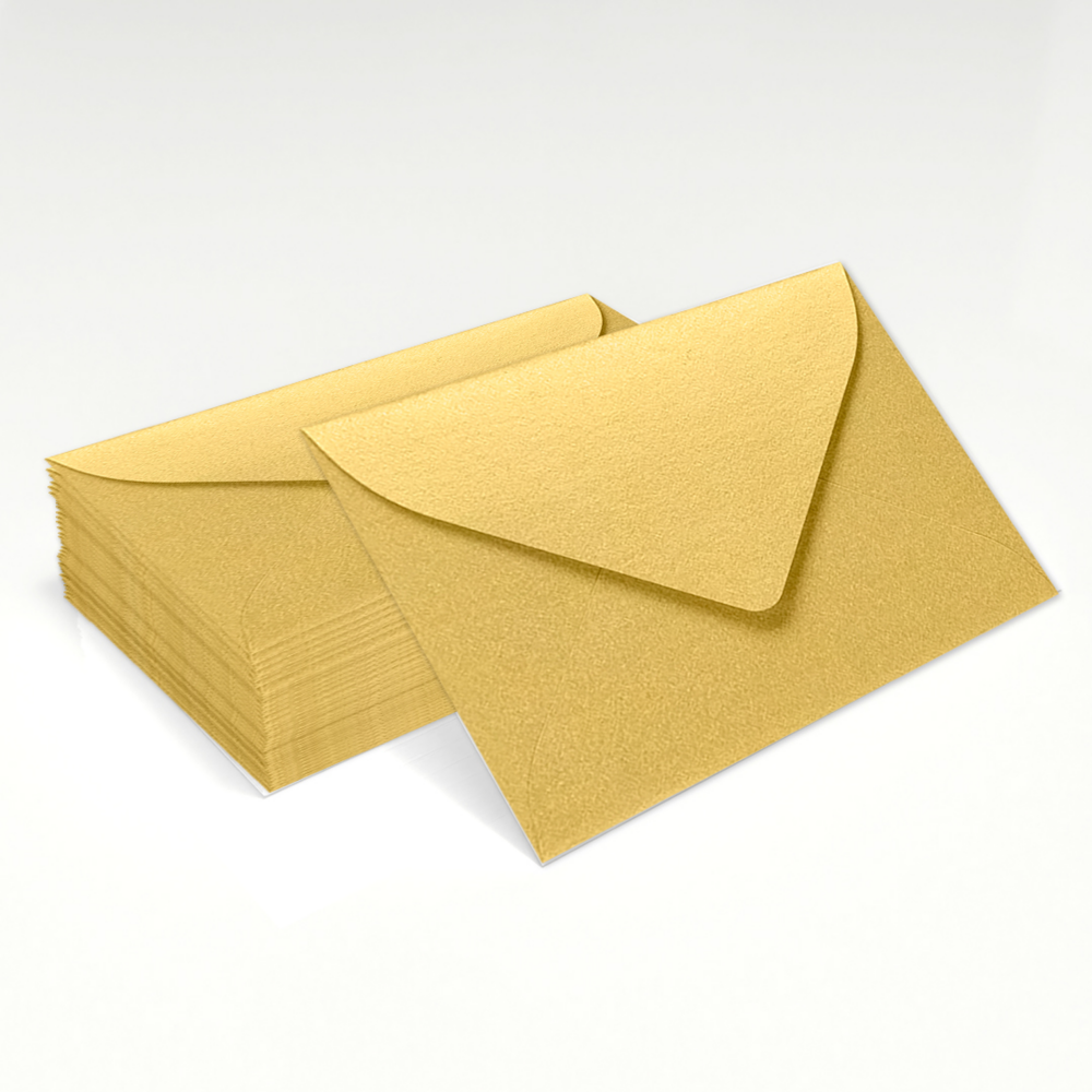 Gold Metallic 32lb #17 Mini Envelopes (2 11/16 x 3 11/16)
