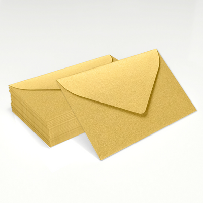 Gold Metallic 32lb #17 Mini Envelopes (2 11/16 x 3 11/16)