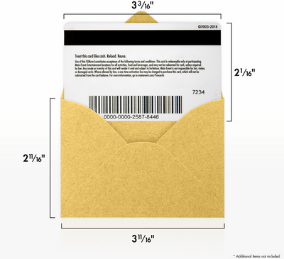 Gold Metallic 32lb #17 Mini Envelopes (2 11/16 x 3 11/16)