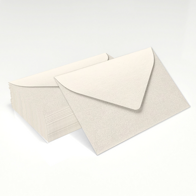 White Quartz Metallic 32lb #17 Mini Envelopes (2 11/16 x 3 11/16)