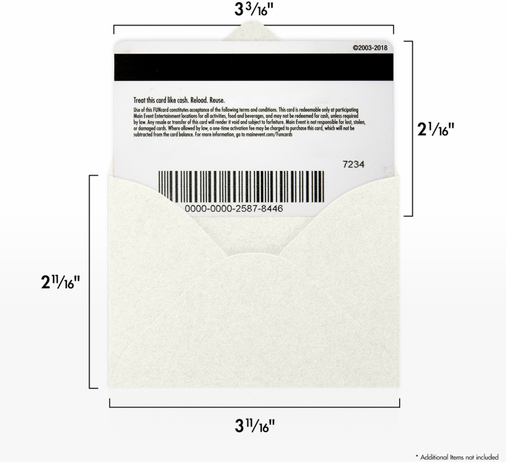 White Quartz Metallic 32lb #17 Mini Envelopes (2 11/16 x 3 11/16)