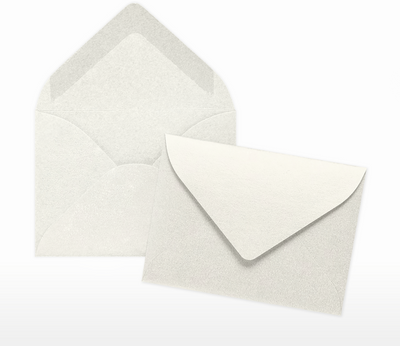 White Quartz Metallic 32lb #17 Mini Envelopes (2 11/16 x 3 11/16)