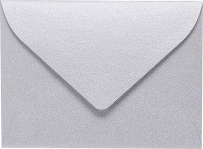 Silver Metallic 32lb #17 Mini Envelopes (2 11/16 x 3 11/16)