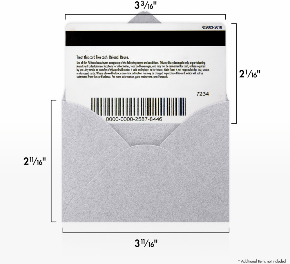 Silver Metallic 32lb #17 Mini Envelopes (2 11/16 x 3 11/16)