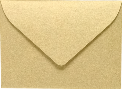 Light Gold Blonde Metallic 32lb #17 Mini Envelopes (2 11/16 x 3 11/16)