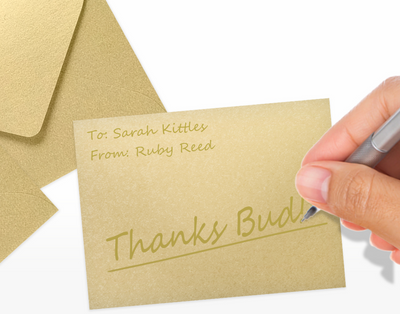 Light Gold Blonde Metallic 32lb #17 Mini Envelopes (2 11/16 x 3 11/16)