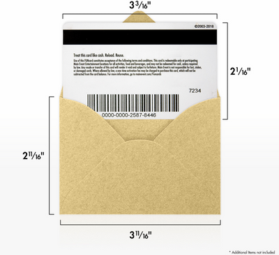 Light Gold Blonde Metallic 32lb #17 Mini Envelopes (2 11/16 x 3 11/16)