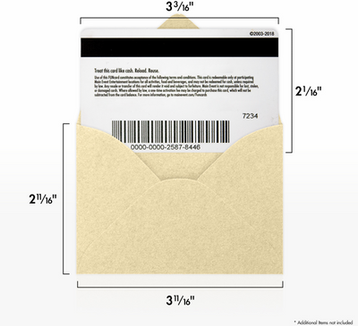 Champagne Ivory Metallic 32lb #17 Mini Envelopes (2 11/16 x 3 11/16)