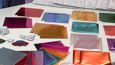 Magic Foil Rainbow Stickers (150 Pack) by Marvin's Magic