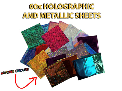 Magic Foil Rainbow Stickers (150 Pack) by Marvin's Magic