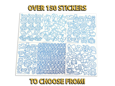 Magic Foil Rainbow Stickers (150 Pack) by Marvin's Magic