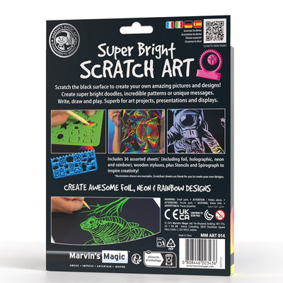 Super Bright Scratch Art (36 Sheets)  by Marvin's Magic