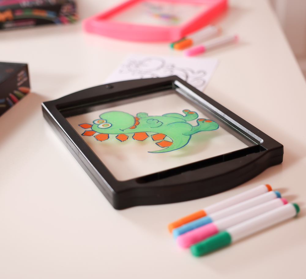 Black Glow Art Neon Drawing Board by Marvin's Magic