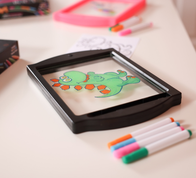 Black Glow Art Neon Drawing Board by Marvin's Magic