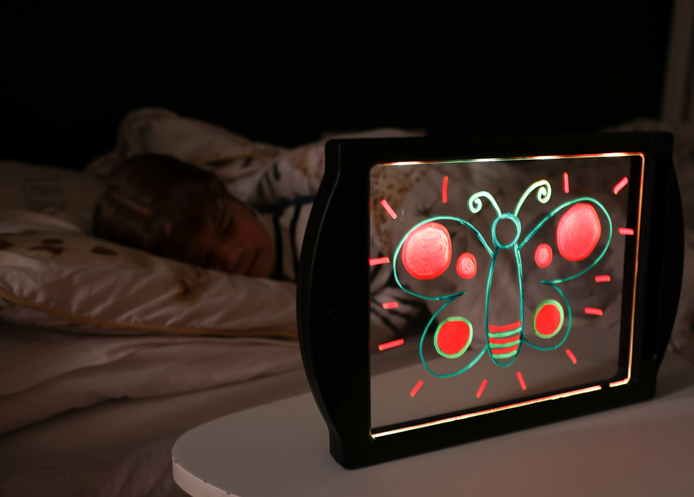 Black Glow Art Neon Drawing Board by Marvin's Magic