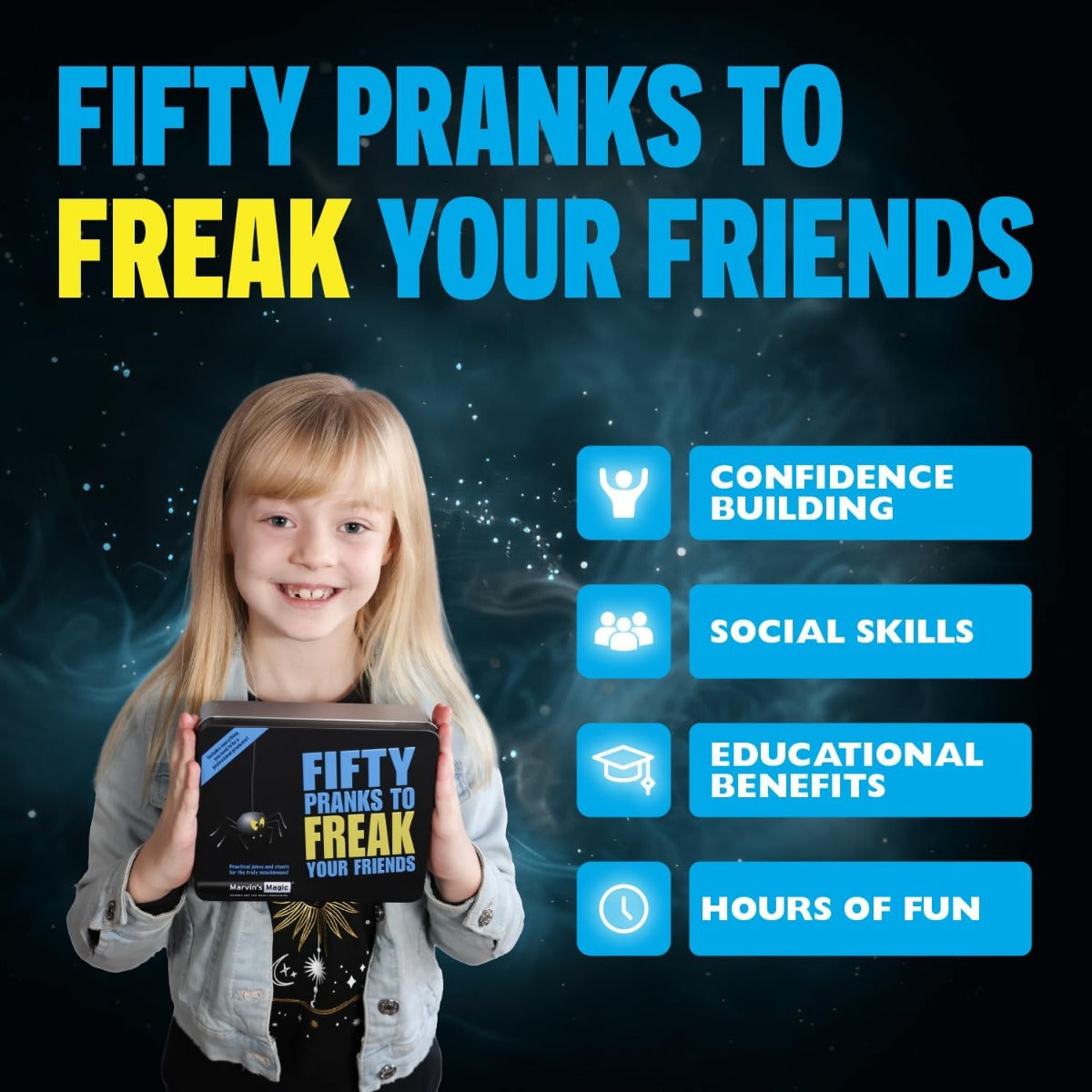 Fifty Pranks to Freak your Friends  by Marvin's Magic