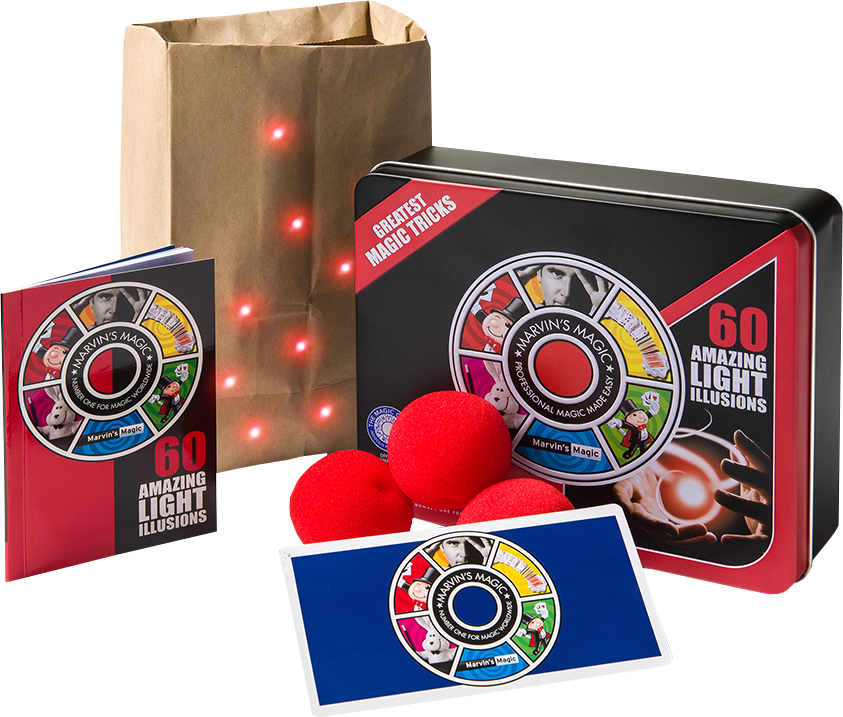 60 Amazing Light Illusions Kit by Marvin's Magic