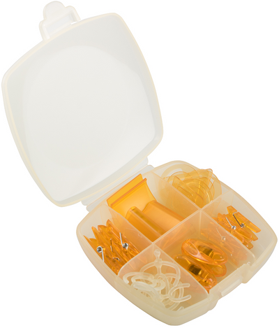 Yellow Large Office Clip Box - 30 Pack