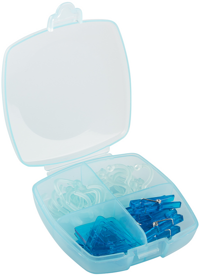 Blue Medium Office Clip Box - 24 Pack