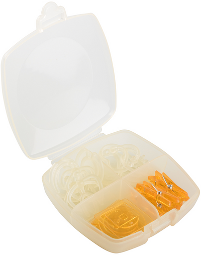 Yellow Medium Office Clip Box - 24 Pack