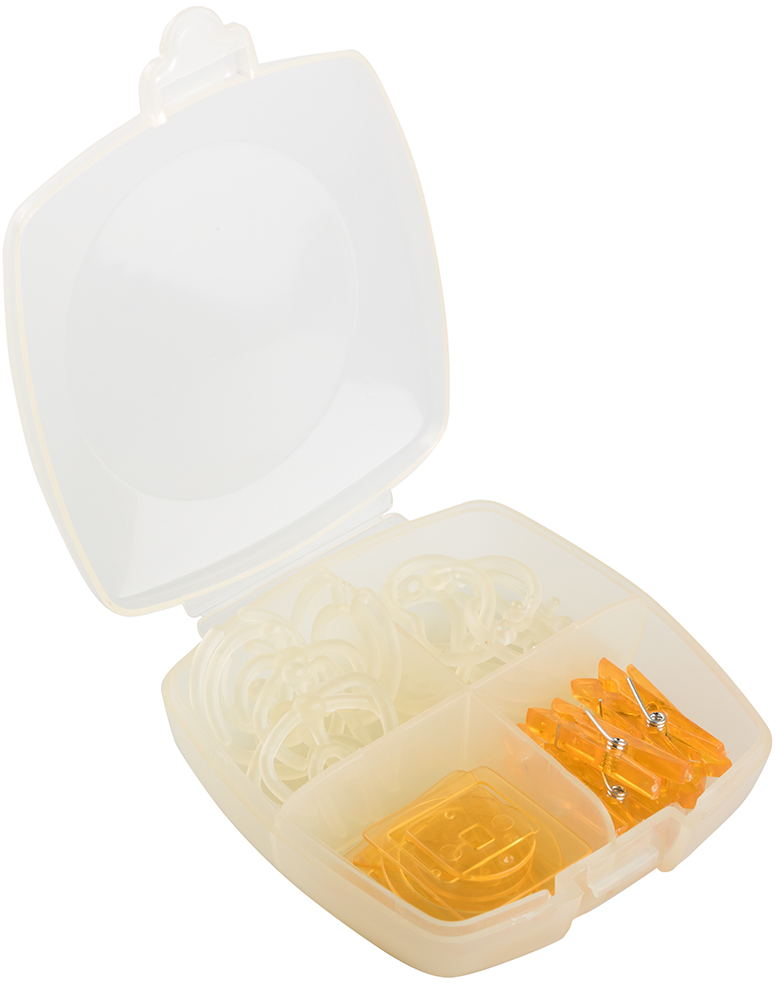Yellow Medium Office Clip Box - 24 Pack