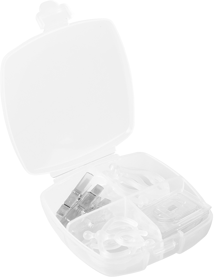 Clear Small Office Clip Box - 16 Pack