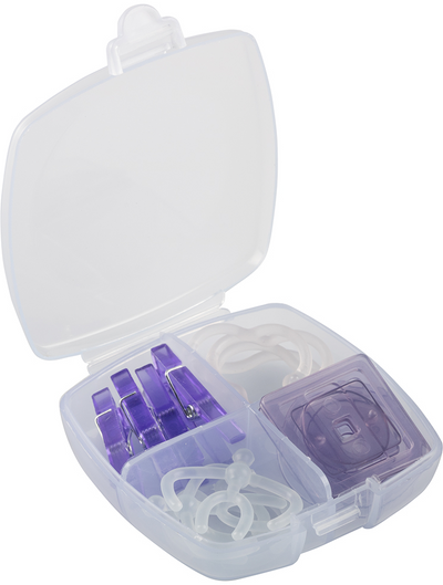 Purple Small Office Clip Box - 16 Pack