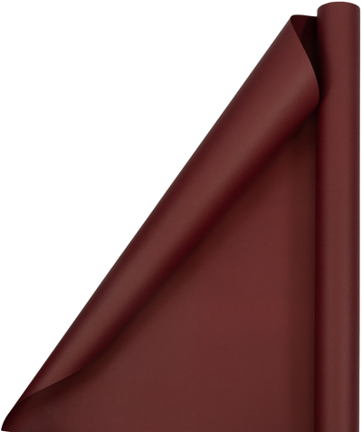Burgundy Red Matte Wrapping Paper Set (100 Sq Ft) - 4 Rolls