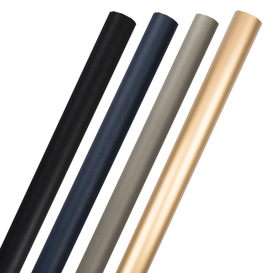 Assorted Professional Wrapping Paper Set (100 Sq Ft Total) - 4 Rolls