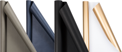 Assorted Professional Wrapping Paper Set (100 Sq Ft Total) - 4 Rolls