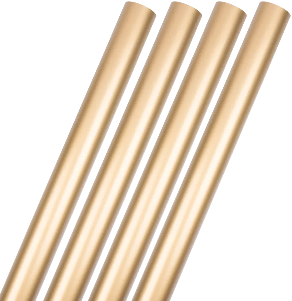 Gold Matte Wrapping Paper Set (100 Sq Ft) - 4 Rolls