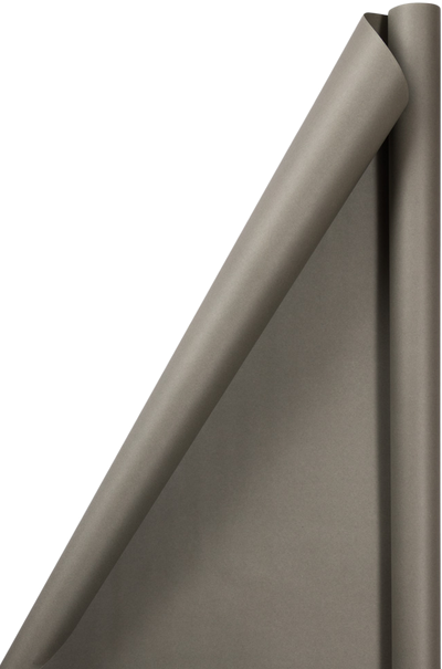 Gray Matte Wrapping Paper Set (100 Sq Ft) - 4 Rolls