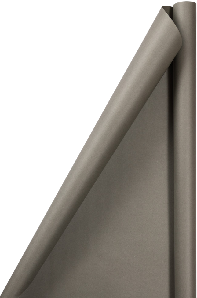 Gray Matte Wrapping Paper Set (100 Sq Ft) - 4 Rolls