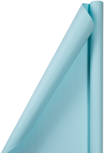 Baby Blue Matte Wrapping Paper Set (100 Sq Ft) - 4 Rolls
