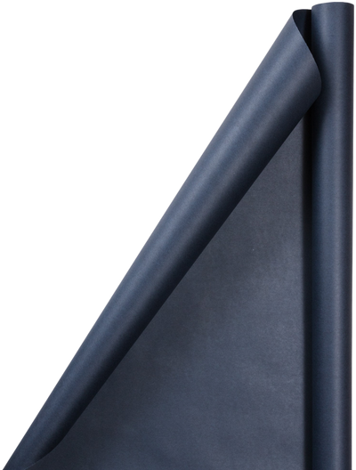 Navy Blue Matte Wrapping Paper Set (100 Sq Ft) - 4 Rolls
