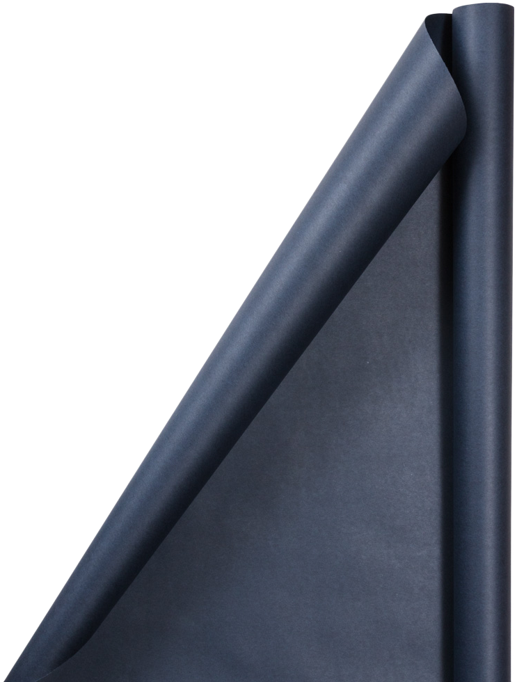 Navy Blue Matte Wrapping Paper Set (100 Sq Ft) - 4 Rolls
