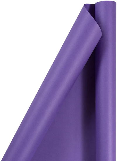 Purple Matte Wrapping Paper Set (100 Sq Ft) - 4 Rolls