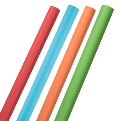 Assorted Basics Wrapping Paper Set (100 Sq Ft Total) - 4 Rolls