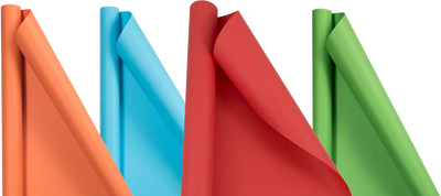 Assorted Basics Wrapping Paper Set (100 Sq Ft Total) - 4 Rolls