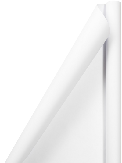 White Matte Wrapping Paper Set (100 Sq Ft) - 4 Rolls