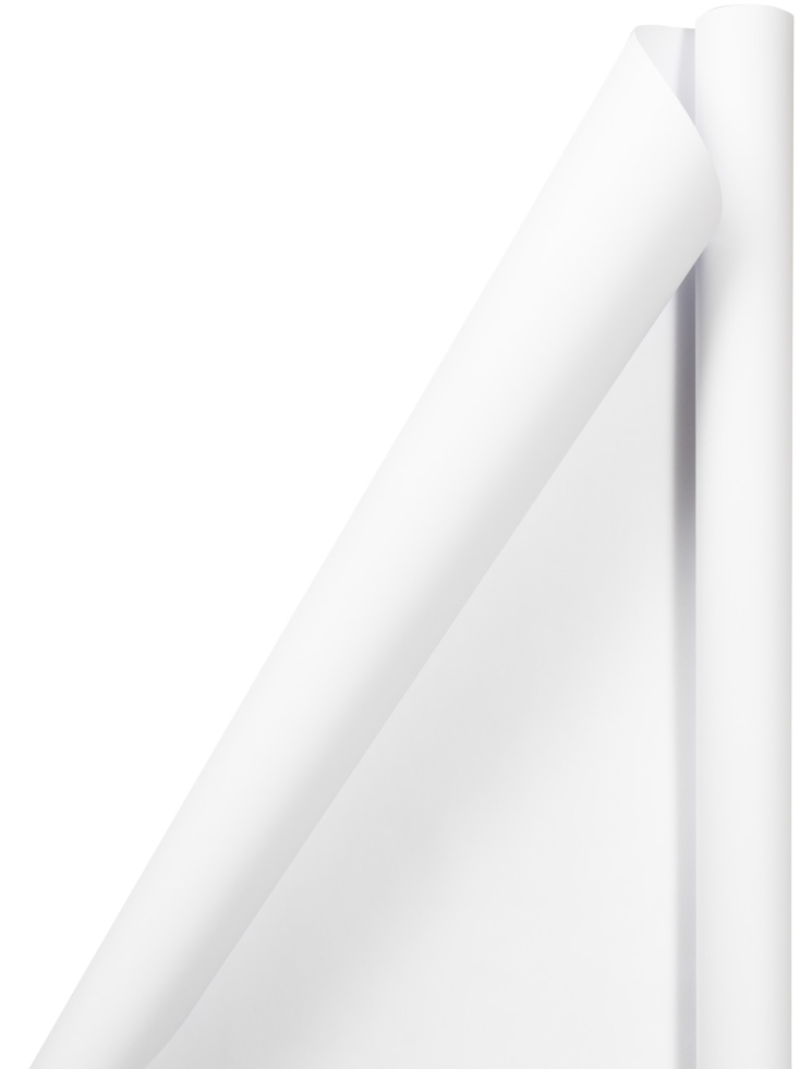 White Matte Wrapping Paper Set (100 Sq Ft) - 4 Rolls