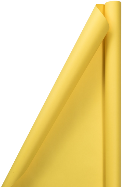 Yellow Matte Wrapping Paper Set (100 Sq Ft) - 4 Rolls