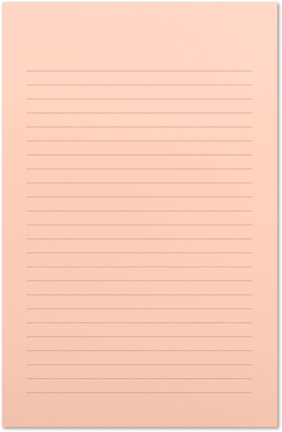 Blush 5 1/2 x 8 1/2 Ruled Notepad (50 Sheets)